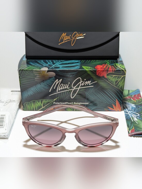 NEW Maui Jim Star Gazing Blush Pink Polarized Maui Rose Lens Sunglass RS813-09D main image 13